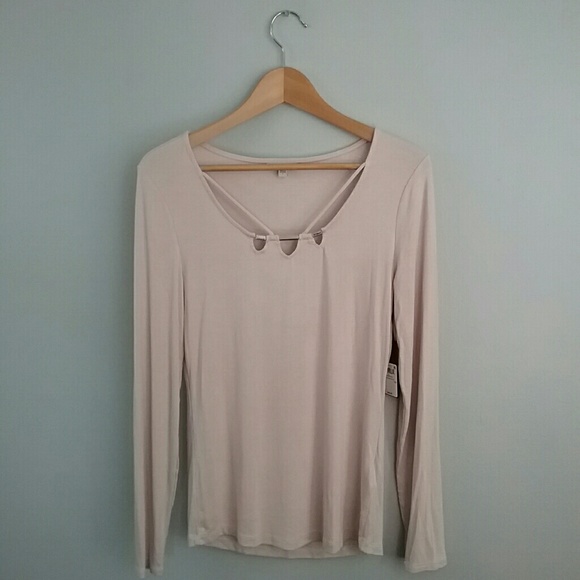 Guess Tops - Guess//Pink Long Sleeve Top